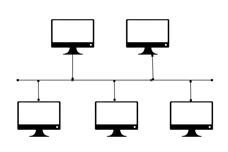 Contoh topologi bus